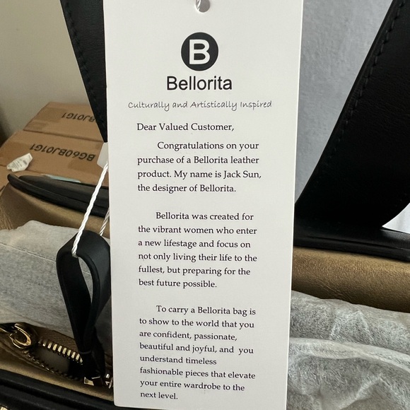 Women’s Bellorita hand painted leather back pack purse - Picture 6 of 7